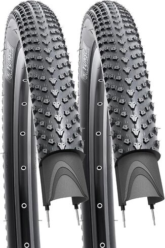 إطارات دراجة YUNSCM مقاس 27.5 بوصة 27.5x1.95/50-584 60TPI و27.5 بوصة أنابيب دراجة مع شريطين حافة متوافق مع الدراجة الجبلية/الطرق الوعرة 27.5x1.90 27.5x1.95 27.5x2.10 27.5x2.125 إطارات وأنابيب الدراجات ( دبليو-3104) in Saudi Arabia