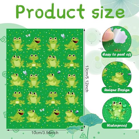500 Pieces Frog Stickers Small Green Spotted Frog Aesthetic Stickers for Teachers Students Crafts School Classroom Decorations Scrapbook Laptop Skateboard Phone Guitar in Saudi Arabia