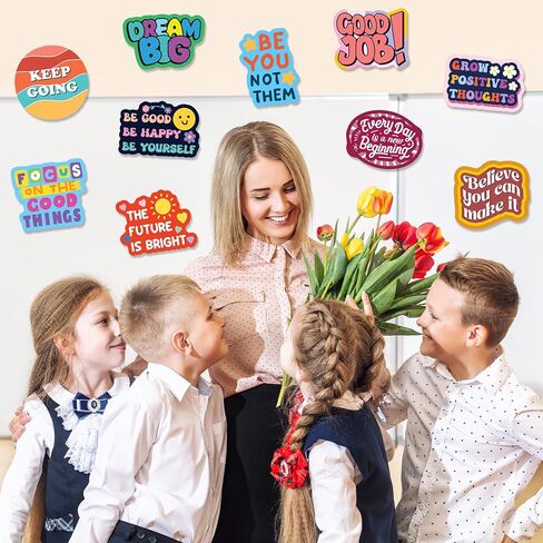 HomSeon 300PCS Motivational Stickers, Positive Affirmation Encouraging Stickers for Kids Teens Adults, Waterproof Inspirational Decals for Water Bottles Laptops Classroom in Saudi Arabia