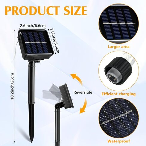 Tellegloww 6 Set Replacement Solar Panel 1.2v 600ma Replacement Parts for Solar Lights with 6.56ft Power Cord Waterproof Solar Panel for Outdoor Lights Solar Flower Lights Garden Landscape Patio Decor in Kuwait