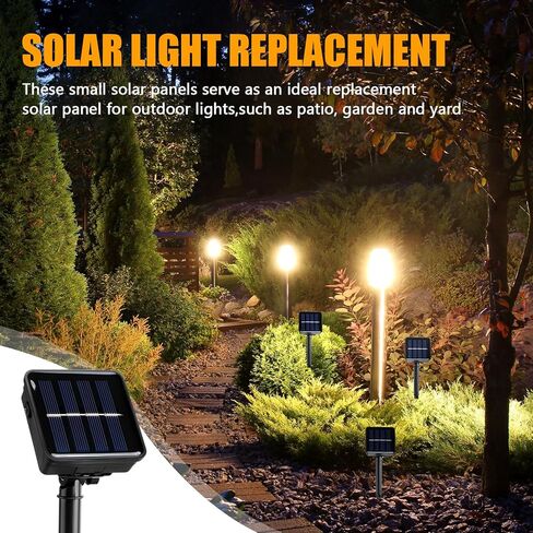 Tellegloww 6 Set Replacement Solar Panel 1.2v 600ma Replacement Parts for Solar Lights with 6.56ft Power Cord Waterproof Solar Panel for Outdoor Lights Solar Flower Lights Garden Landscape Patio Decor in Kuwait