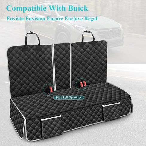 غطاء مقعد السيارة للكلاب متوافق مع ملحقات المقعد الخلفي Buick Envista Envision Encore Enclave Regal GX، أغطية المقعد الخلفي لشاحنة الحيوانات الأليفة المقاومة للماء مع دعم مانع للانزلاق 2000-2026 in Kuwait
