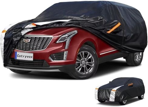 SUV Car Cover for Cadillac XT5 (2017-2024) All-Weather Outdoor Waterproof Rain Snow UV Sun Protector Full Exterior Weatherproof,Indoor Car Cover. in Saudi Arabia