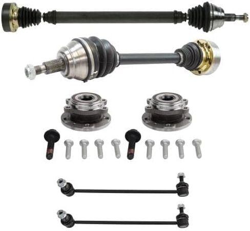 Replacement Front 6 Piece Steering and Drivetrain Kit suitable for 2005 Volkswagen Jetta GL TDI with 23mm Sway Bar in Kuwait