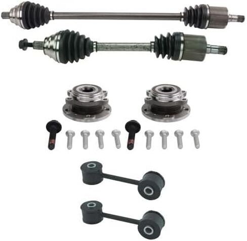 Replacement Front 6 Piece Steering and Drivetrain Kit suitable for Volkswagen Jetta 2005 2.5 7th/8th VIN Digit 1K Automatic with 23mm Sway Bar in Kuwait