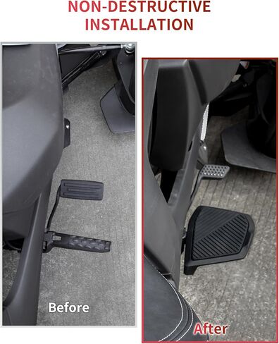 6.5"x5.12" Wider Larger Extended Brake Pedal for Ryker, 2PCS Brake Foot Rest Peg Pedal Footboards Driver Board for Can-Am Ryker 600 900 Sport & Ryker Rally Edition All Models Accessories in Kuwait