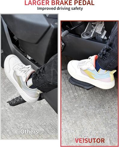 6.5"x5.12" Wider Larger Extended Brake Pedal for Ryker, 2PCS Brake Foot Rest Peg Pedal Footboards Driver Board for Can-Am Ryker 600 900 Sport & Ryker Rally Edition All Models Accessories in Kuwait