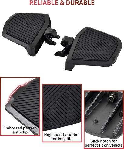 6.5"x5.12" Wider Larger Extended Brake Pedal for Ryker, 2PCS Brake Foot Rest Peg Pedal Footboards Driver Board for Can-Am Ryker 600 900 Sport & Ryker Rally Edition All Models Accessories in Kuwait