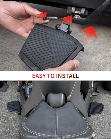 6.5"x5.12" Wider Larger Extended Brake Pedal for Ryker, 2PCS Brake Foot Rest Peg Pedal Footboards Driver Board for Can-Am Ryker 600 900 Sport & Ryker Rally Edition All Models Accessories in Kuwait