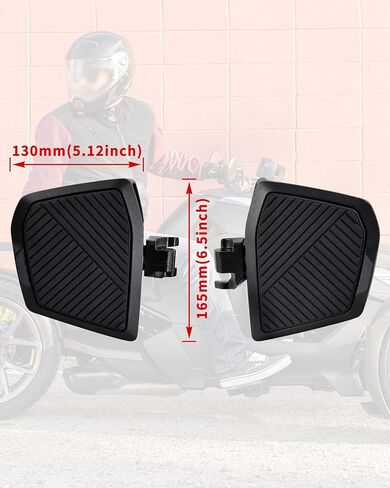 6.5"x5.12" Wider Larger Extended Brake Pedal for Ryker, 2PCS Brake Foot Rest Peg Pedal Footboards Driver Board for Can-Am Ryker 600 900 Sport & Ryker Rally Edition All Models Accessories in Kuwait