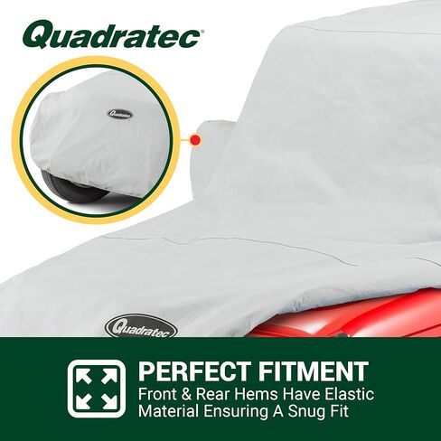 Quadratec Softbond 5-Layer Car Cover - Fits Jeep Wrangler JKU & JLU 2007-2023 - Jeep Cover Jeep Wrangler Cover Jeep Wrangler Rain Cover Jeep Rain Cover 4 Door - Includes Storage Tote in Saudi Arabia