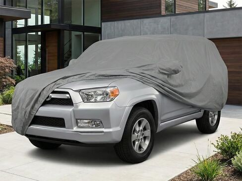 يناسب مخصص ل 2010-2026 تويوتا 4 عداء SUV غطاء سيارة الأشعة فوق البنفسجية الشمس الغبار حماية أغطية رمادية in Kuwait