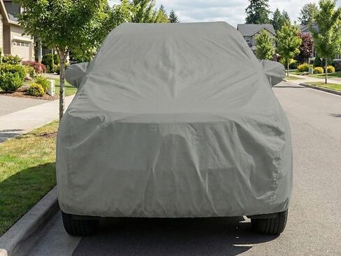 يناسب مخصص ل 2010-2026 تويوتا 4 عداء SUV غطاء سيارة الأشعة فوق البنفسجية الشمس الغبار حماية أغطية رمادية in Kuwait