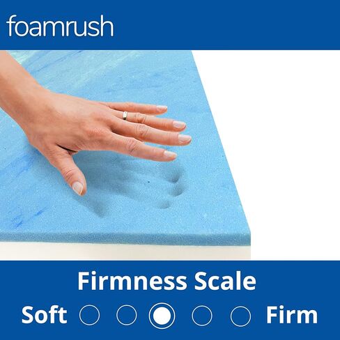 FoamRush 4 × 27 × 72 بوصة استبدال وسادة مقعد من الإسفنج الذكي متوسطة القوة (إسفنج تنجيد، استبدال المقعد، ملاءة تنجيد، حشوة مطاطية رغوية، أريكة، وسادة أريكة، مرتبة) صنع في الولايات المتحدة الأمريكية in Kuwait