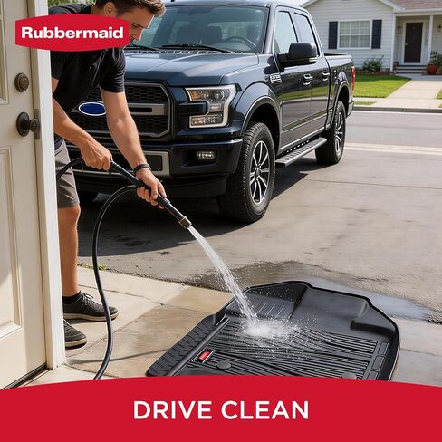 Rubbermaid Car Mats for Ford F-150 2015–2026 & F-150 Lightning 2022–2025 Super Crew Cab (No Fold Flat Storage) | Custom Fit All Weather Floor Mat Heavy Duty Car Mat in Kuwait