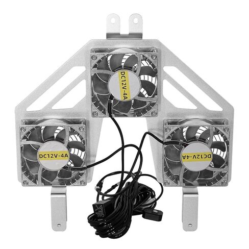 Hooke Road JL Gladiator Engine Radiator with 3 Cooling Fans for 2018-2026 Jeep Wrangler JL & Gladiator JT, Quality Aluminum Replacement Fan Kit for Summer Driving & Tough Off-Road in Kuwait