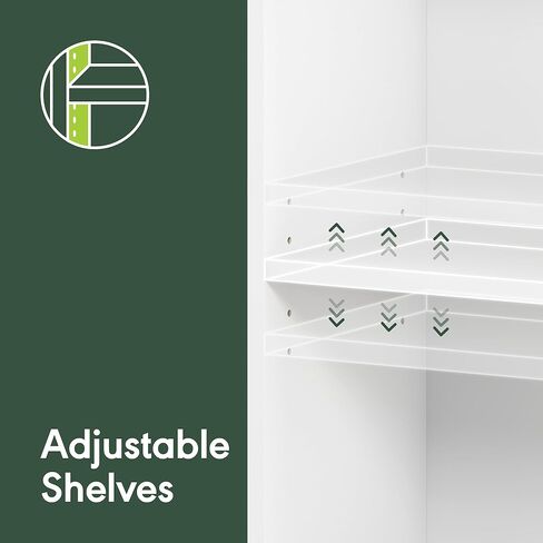 Furinno Jaya Book Shelf, 3-Tier Bookshelf, Bookcase with Adjustable Shelves, 9.5 x 24.5 x 40.3, for Organization and Storage, for Living Room, Bedroom, Home Office, White in Kuwait