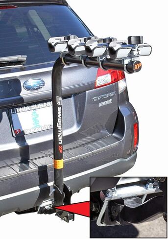 Roadmaster 061-125 Quiet Hitch Compatible with 1.25" Receivers on Bike, Ski, Surfboard, Motorcycle, Cargo & Tailgate Racks | Reduces Rattle & Movement for Quieter, More Secure Transport in Kuwait
