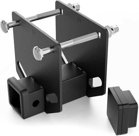 RV Bumper Tow Hitch, 2 inch Hitch Receiver Fits 4" x 4" Square Rear Beams, 3500 LBS Capacity Towing Trailer Adapter Openning for Bike Racks Cargo Carrier Camper RV Tire Carrier Ball Mounts in Kuwait
