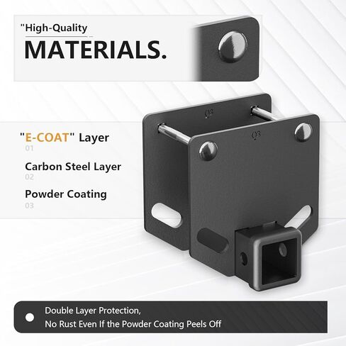 RV Bumper Tow Hitch, 2 inch Hitch Receiver Fits 4" x 4" Square Rear Beams, 3500 LBS Capacity Towing Trailer Adapter Openning for Bike Racks Cargo Carrier Camper RV Tire Carrier Ball Mounts in Kuwait