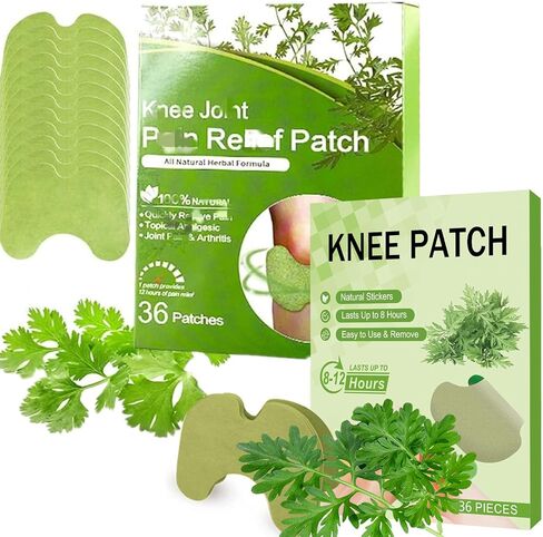 72Pcs Herbal Knee Patches - Natural Wormwood Extract Sticker for Knee Shoulder Neck Back in Saudi Arabia