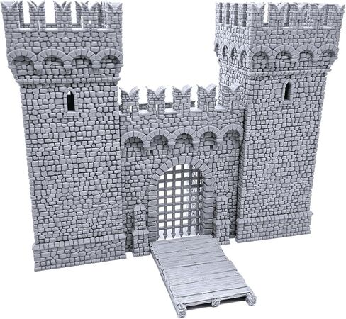 Port Winterdale Gatehouse by Printable Scenery, 3D Printed Tabletop RPG Scenery and Wargame Terrain 28mm Miniatures in Kuwait