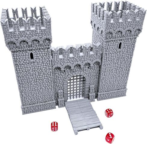 Port Winterdale Gatehouse by Printable Scenery, 3D Printed Tabletop RPG Scenery and Wargame Terrain 28mm Miniatures in Kuwait