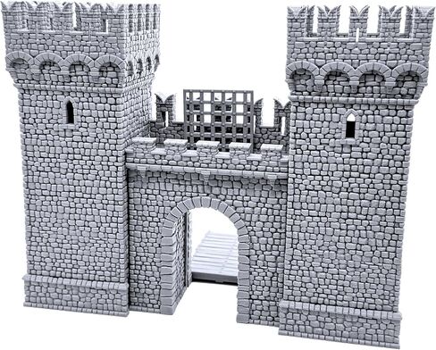 Port Winterdale Gatehouse by Printable Scenery, 3D Printed Tabletop RPG Scenery and Wargame Terrain 28mm Miniatures in Kuwait