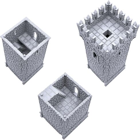 Port Winterdale Gatehouse by Printable Scenery, 3D Printed Tabletop RPG Scenery and Wargame Terrain 28mm Miniatures in Kuwait
