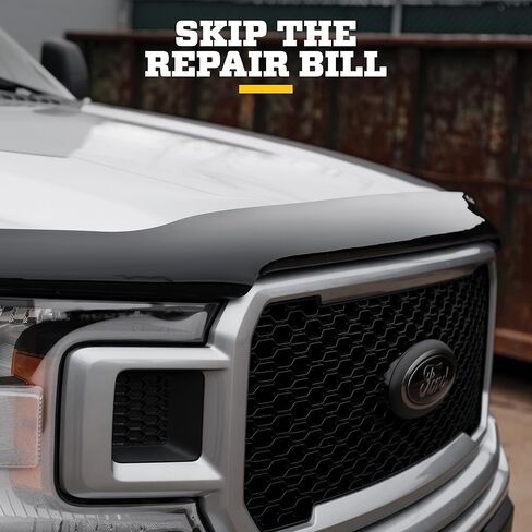 حامي غطاء محرك السيارة بطانات هاسكي | يناسب 2018-2024 Ford Expedition، High Profile/Bug Shield - قطعة واحدة، دخان | 2815224 in Kuwait