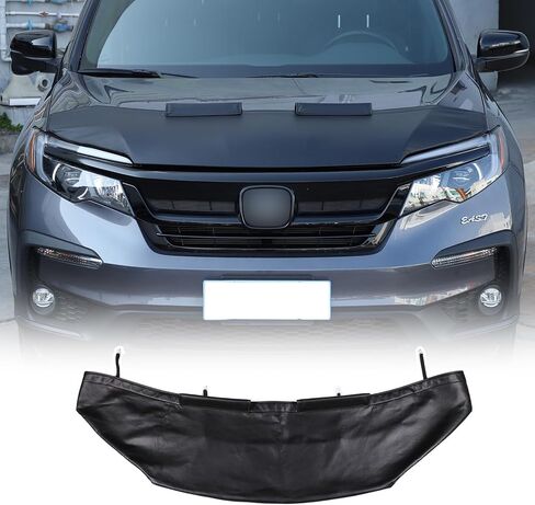 واقي غطاء محرك السيارة المخصص متوافق مع Honda Pilot 2016-2022، قناع الأنف الأمامي، قناع غطاء محرك السيارة، غطاء حمالة الصدر، غطاء حمالة الصدر، غطاء حماية حجري لضبط الملحقات الواقية، جلد in Kuwait