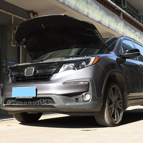 واقي غطاء محرك السيارة المخصص متوافق مع Honda Pilot 2016-2022، قناع الأنف الأمامي، قناع غطاء محرك السيارة، غطاء حمالة الصدر، غطاء حمالة الصدر، غطاء حماية حجري لضبط الملحقات الواقية، جلد in Kuwait