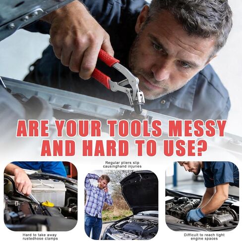 Trim Removal Tool, 4-in-1 Car Trim Removal Tool Kit with Clip Removal Pliers, 8in & 12in Fastener Tools, 20 Pcs Automotive Clips, 17-4 Stainless Steel, for Door Panel, Bumper, Fender Fastener Removal in Saudi Arabia