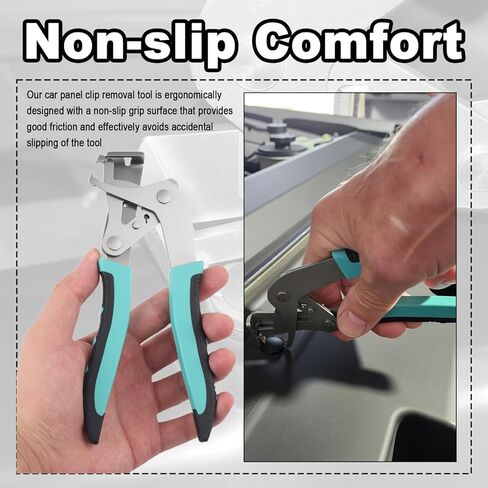 Upgraded Car Clip Pliers and Disassembly Tools with Plastic Rivets,Labor-Saving Automotive Clip Removal Tool with Non-damaging/Spade Jaws,Non-Slip Car Panel Clips Removal Pliers in Saudi Arabia