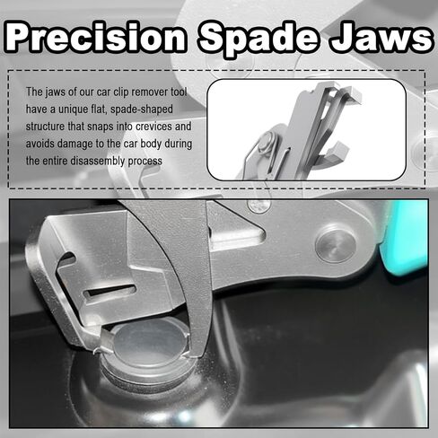 Upgraded Car Clip Pliers and Disassembly Tools with Plastic Rivets,Labor-Saving Automotive Clip Removal Tool with Non-damaging/Spade Jaws,Non-Slip Car Panel Clips Removal Pliers in Saudi Arabia