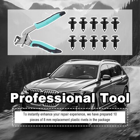 Upgraded Car Clip Pliers and Disassembly Tools with Plastic Rivets,Labor-Saving Automotive Clip Removal Tool with Non-damaging/Spade Jaws,Non-Slip Car Panel Clips Removal Pliers in Saudi Arabia