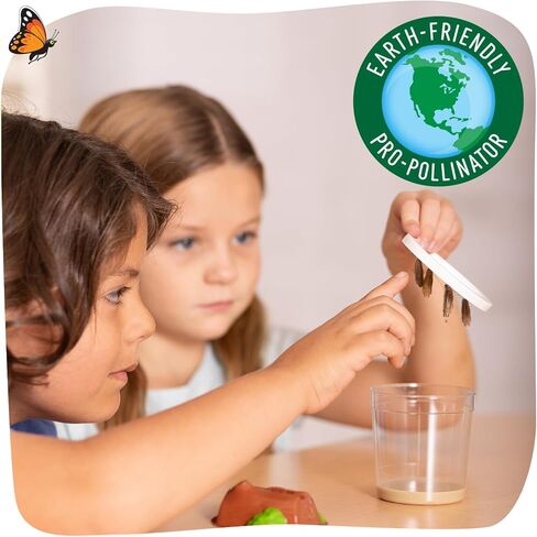 Insect Lore Easy 25 Butterfly Garden Pavilion Growing Kit - 25 Baby Caterpillars, Pavilion Habitat, Chrys-a-lids, Food & Supplies - Raise and Release Painted Lady Butterflies in Kuwait