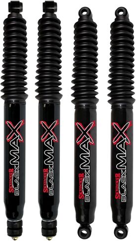 TrendsAuto Skyjacker Set of Front and Rear 8500 Black MAX Series Shocks fits 2017-2025 F-250/350 Superduty 4WD with a 0-3" Front Lift and 0" Rear Lift | Long Lasting | TrendsAuto Decal in Kuwait