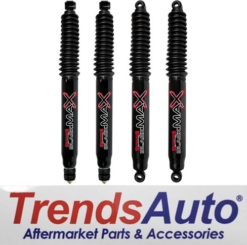 TrendsAuto Skyjacker Set of Front and Rear 8500 Black MAX Series Shocks fits 2017-2025 F-250/350 Superduty 4WD with a 0-3" Front Lift and 0" Rear Lift | Long Lasting | TrendsAuto Decal in Kuwait