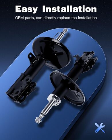 ECCPP shock Struts shock absorbers for 1997-2001 for Lexus ES300,1997-2003 for Toyota Avalon,1997-2001 for Toyota Camry,1999-2003 for Toyota Solara shock Struts for 334245 334246 Front shocks FWD in Kuwait