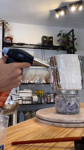 Professional Ceramic and Surface Chrome Mirror Effect and Metalizer Solution 125cc, Liquid Chrome Paint, Silver Mirror Paint for Metal, Covers 5 Square Meters in Saudi Arabia