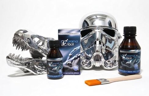 Professional Ceramic and Surface Chrome Mirror Effect and Metalizer Solution 125cc, Liquid Chrome Paint, Silver Mirror Paint for Metal, Covers 5 Square Meters in Saudi Arabia