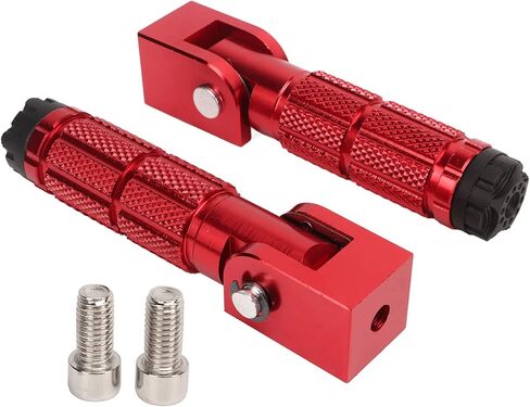 Motorcycle Foot Peg 2Pcs Foldable Motorcycle Foot Pegs, Motorcycle Foot Pegs Front Foot Pegs Passenger Footpeg M8 Footpeg Slipproof Sturdy Aluminum Pedals for Bikes ATV UTV in Kuwait
