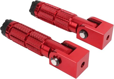 Motorcycle Foot Peg 2Pcs Foldable Motorcycle Foot Pegs, Motorcycle Foot Pegs Front Foot Pegs Passenger Footpeg M8 Footpeg Slipproof Sturdy Aluminum Pedals for Bikes ATV UTV in Kuwait