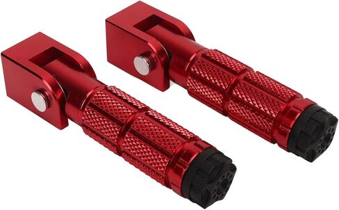 Motorcycle Foot Peg 2Pcs Foldable Motorcycle Foot Pegs, Motorcycle Foot Pegs Front Foot Pegs Passenger Footpeg M8 Footpeg Slipproof Sturdy Aluminum Pedals for Bikes ATV UTV in Kuwait