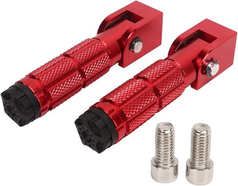 Motorcycle Foot Peg 2Pcs Foldable Motorcycle Foot Pegs, Motorcycle Foot Pegs Front Foot Pegs Passenger Footpeg M8 Footpeg Slipproof Sturdy Aluminum Pedals for Bikes ATV UTV in Kuwait