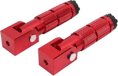 Motorcycle Foot Peg 2Pcs Foldable Motorcycle Foot Pegs, Motorcycle Foot Pegs Front Foot Pegs Passenger Footpeg M8 Footpeg Slipproof Sturdy Aluminum Pedals for Bikes ATV UTV in Kuwait