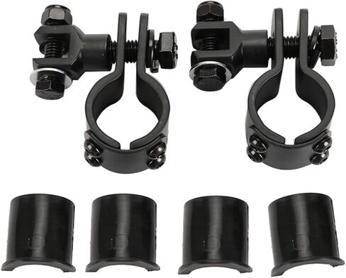 INNOGLOW 32mm 1-1/4" Highway Foot Peg Clamps - Heavy Duty Billet Aluminum Motorcycle Footpeg Bracket Mounts Fit for Engine Guard Frame Tube Harley Honda Yamaha Kawasaki ATV UTV in Saudi Arabia