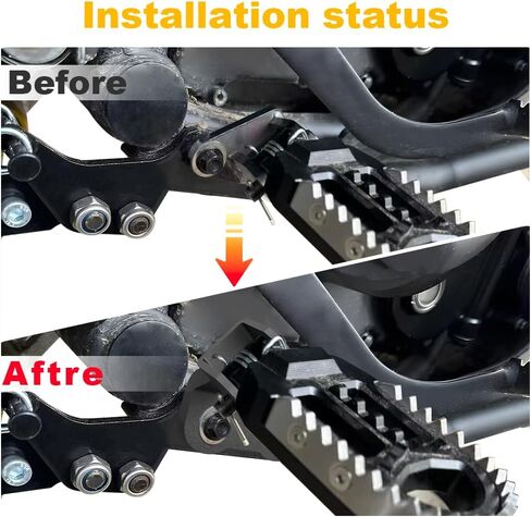 1'' Footpeg Lowering Mounts Fit for KLR650 2022 2023 2024 Foot peg and Control Lowering Kit in Saudi Arabia