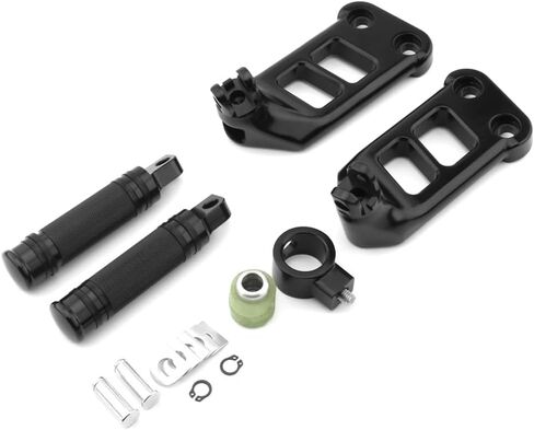 Chcury1 Passenger Footpeg Bracket Footrest Kit For Harley-DAVIDSON V-Rod VRSCAW 2007 2008 Aluminum Black in Kuwait